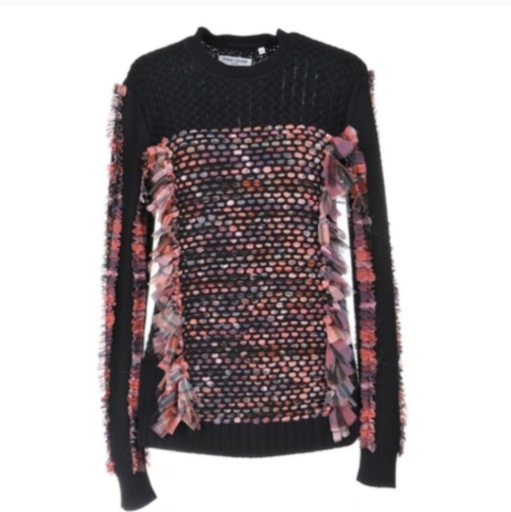 Opening Ceremony Woven Plaid Jumper Sweater Black Multicolour XS
